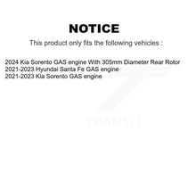Load image into Gallery viewer, Front Rear Coated Brake Rotor Ceramic Pad Kit For Hyundai Santa Fe Kia Sorento GAS engine KGT-103382