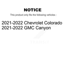 Charger l'image dans la galerie, Front Rear Coated Brake Rotor Ceramic Pad Kit For 2021-2022 Chevrolet Colorado GMC Canyon KGT-103384