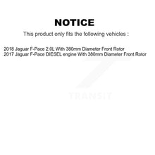 Charger l'image dans la galerie, Front Rear Coated Disc Brake Rotors And Ceramic Pads Kit For Jaguar F-Pace KGT-103393