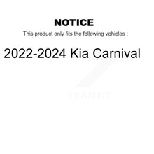 Charger l'image dans la galerie, Front Rear Coated Disc Brake Rotors And Ceramic Pads Kit For 2022-2024 Kia Carnival KGT-103416