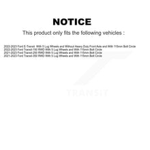 Charger l'image dans la galerie, Front Coated Disc Brake Rotors Ceramic Pad Kit For Ford Transit-250 Transit-350 E-Transit KGT-103442
