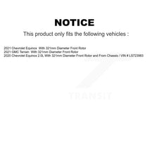 Load image into Gallery viewer, Front Coated Disc Brake Rotors And Ceramic Pads Kit For Chevrolet Equinox GMC Terrain KGT-103449