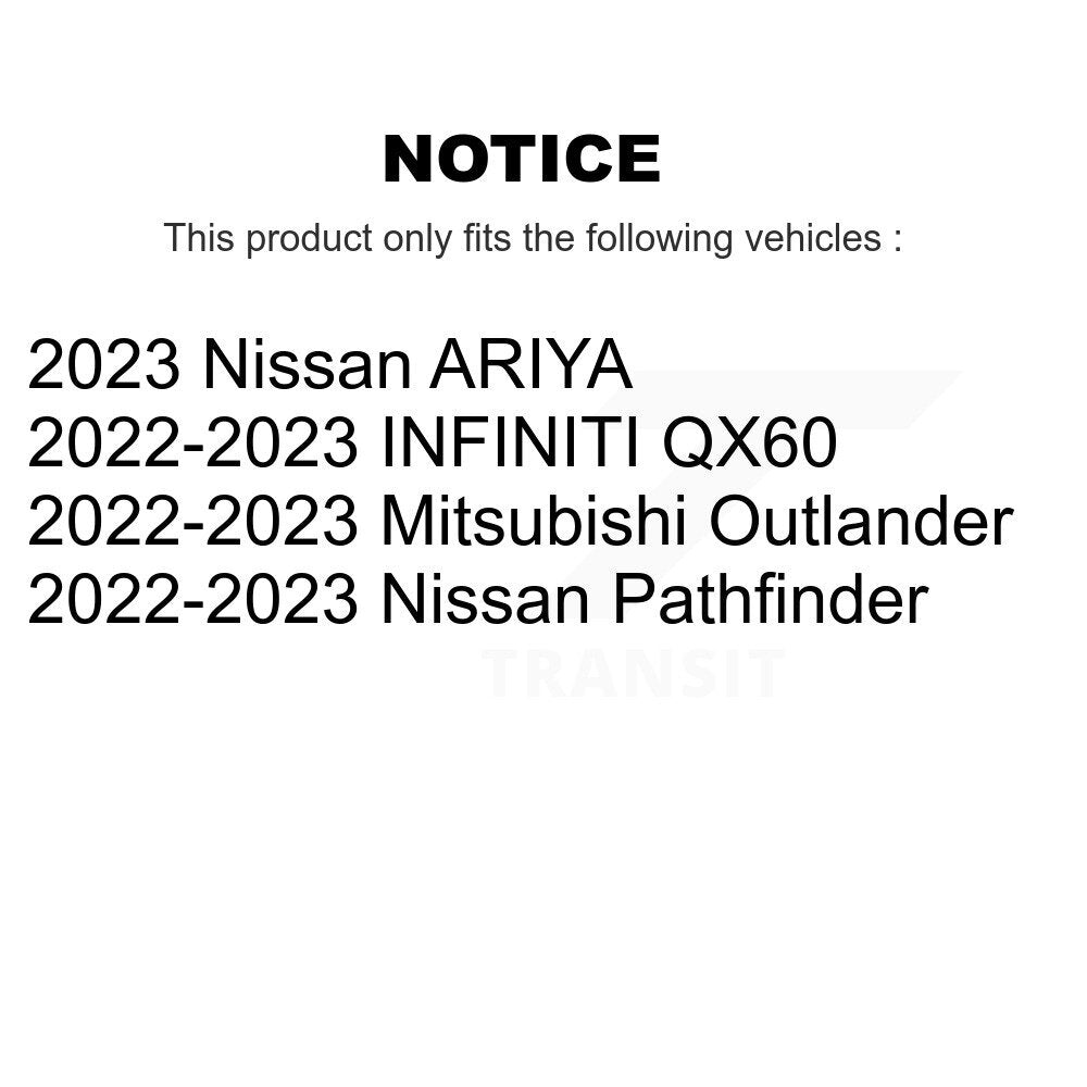Front Coated Brake Rotors Ceramic Pad Kit For Mitsubishi Outlander Nissan Pathfinder QX60 KGT-103454