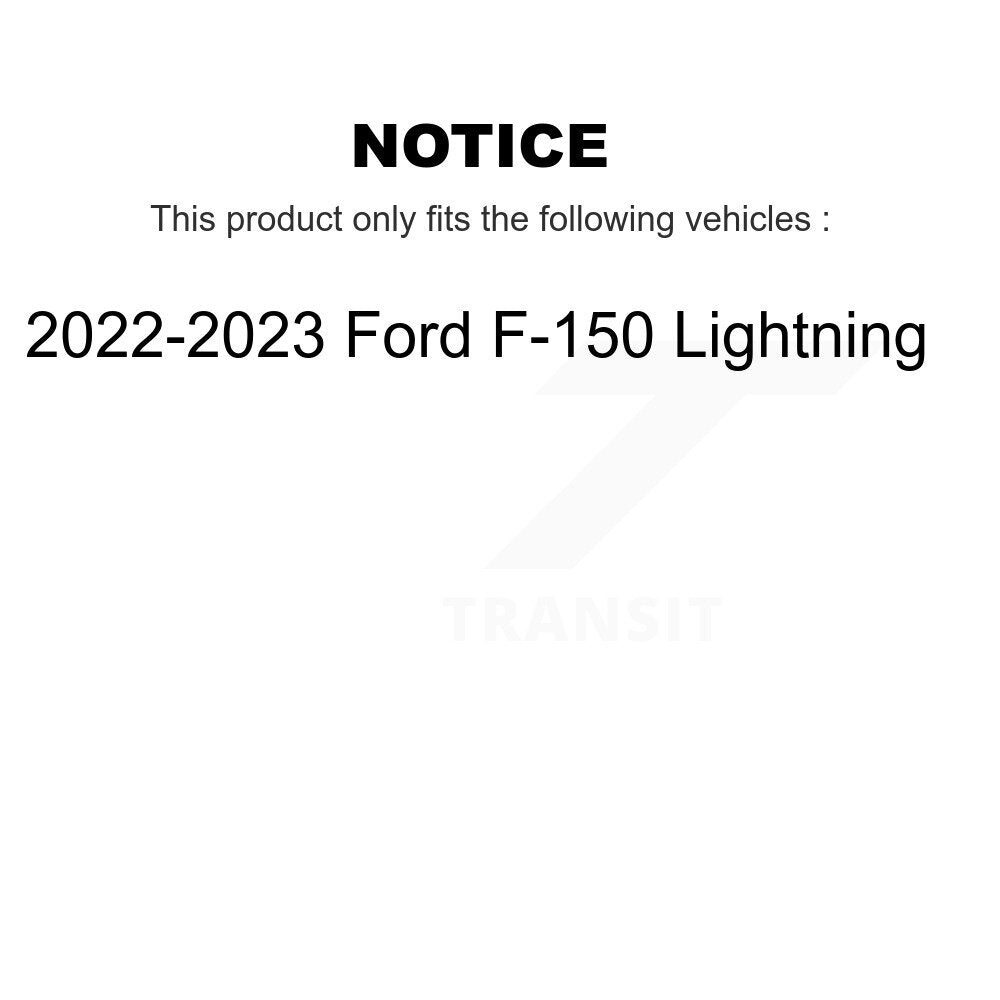 Front Coated Disc Brake Rotors And Ceramic Pads Kit For 2022-2023 Ford F-150 Lightning KGT-103458