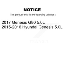Charger l'image dans la galerie, Front Coated Disc Brake Rotors And Ceramic Pads Kit For Hyundai Genesis G80 5.0L KGT-103473