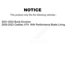 Load image into Gallery viewer, Front Coated Disc Brake Rotors And Ceramic Pads Kit For Buick Envision Cadillac XT4 KGT-103483