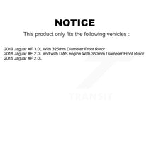 Charger l'image dans la galerie, Front Coated Disc Brake Rotors And Ceramic Pads Kit For Jaguar XF KGT-103486