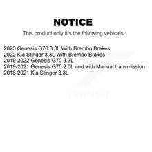 Load image into Gallery viewer, Front Coated Disc Brake Rotors And Ceramic Pads Kit For Genesis G70 Kia Stinger KGT-103498