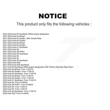 Charger l'image dans la galerie, Rear Coat Brake Rotors Ceramic Pad Kit For Audi Q5 Sportback A5 A4 Quattro S5 SQ5 allroad KGT-103539