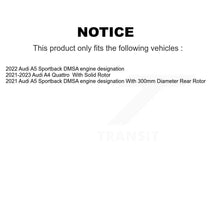 Load image into Gallery viewer, Rear Coated Disc Brake Rotors And Ceramic Pads Kit For Audi A4 Quattro A5 Sportback KGT-103540