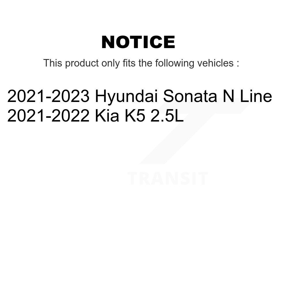 Rear Coated Disc Brake Rotors And Ceramic Pads Kit For Hyundai Sonata Kia K5 KGT-103554