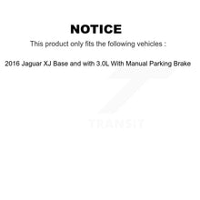Charger l'image dans la galerie, Rear Coated Disc Brake Rotor Ceramic Pad Kit For 2016 Jaguar XJ With Manual Parking KGT-103558