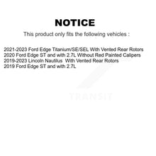 Load image into Gallery viewer, Rear Coated Disc Brake Rotors And Ceramic Pads Kit For Ford Edge Lincoln Nautilus KGT-103562