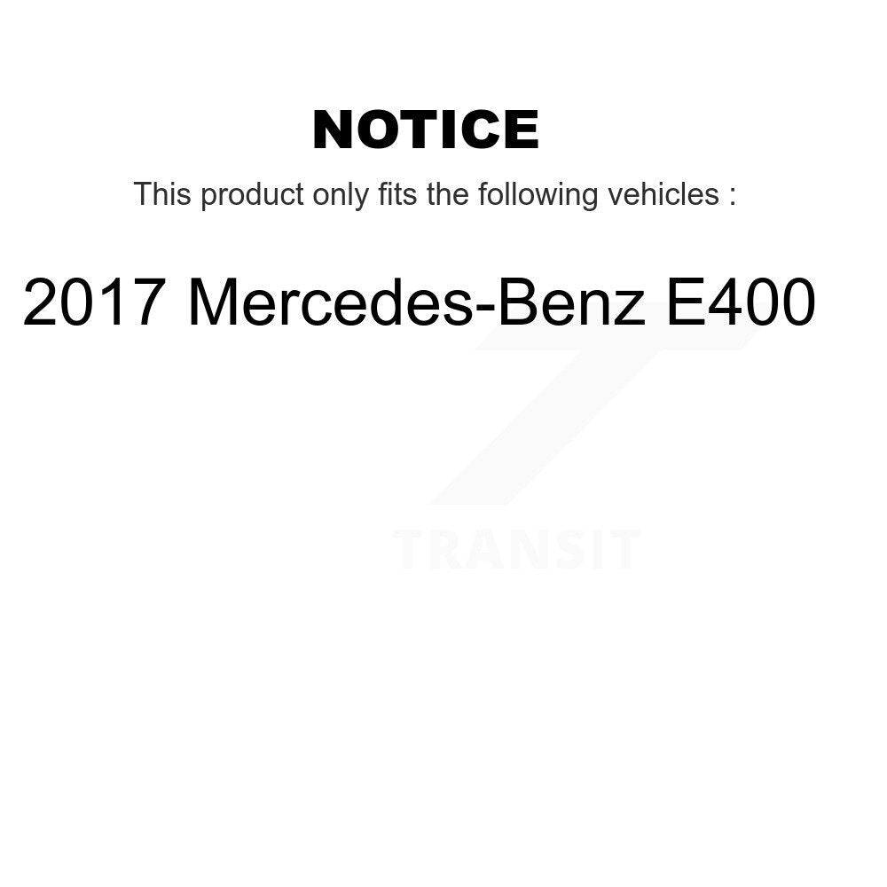 Rear Coated Disc Brake Rotors And Ceramic Pads Kit For 2017 Mercedes-Benz E400 KGT-103566