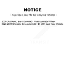 Load image into Gallery viewer, Rear Coated Disc Brake Rotor &amp; Ceramic Pad Kit For GMC Sierra 3500 HD Chevrolet Silverado KGT-103571