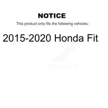 Load image into Gallery viewer, Front Rear Coated Disc Brake Rotors Ceramic Pads And Drum Kit For 2015-2020 Honda Fit KGT-103587
