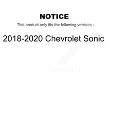 Load image into Gallery viewer, Front Rear Coated Disc Brake Rotor Ceramic Pad And Drum Kit For 2018-2020 Chevrolet Sonic KGT-103594