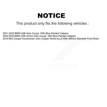 Charger l'image dans la galerie, Front Rear Coated Brake Rotor &amp; Ceramic Pad Kit (6Pc) For Mini Cooper Countryman BMW 228i KGT-103612