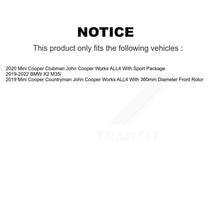 Load image into Gallery viewer, Front Coat Brake Rotor Ceramic Pad Kit For Mini Cooper Countryman BMW X2 228i xDrive Gran KGT-103615