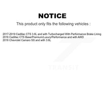 Load image into Gallery viewer, Front Coated Disc Brake Rotors And Ceramic Pads Kit For Cadillac CTS Chevrolet Camaro KGT-104309