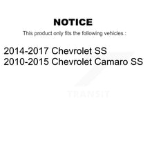 Load image into Gallery viewer, Front Coated Disc Brake Rotors And Ceramic Pads Kit For Chevrolet Camaro SS KGT-104322