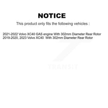 Load image into Gallery viewer, Rear Coat Disc Brake Rotors Ceramic Pad Kit For Volvo XC40 With 302mm Diameter Rotor KGT-104349
