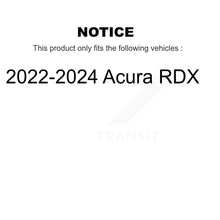 Charger l'image dans la galerie, Rear Coated Disc Brake Rotors And Ceramic Pads Kit For 2022-2024 Acura RDX KGT-104356