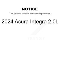 Load image into Gallery viewer, Rear Coated Disc Brake Rotors And Ceramic Pads Kit For 2024 Acura Integra 2.0L KGT-104357