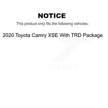 Load image into Gallery viewer, Front Rear Coated Brake Rotors Ceramic Pad Kit For 2020 Toyota Camry XSE With TRD Package KGT-104378
