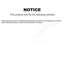 Load image into Gallery viewer, Front Rear Coated Disc Brake Rotors And Ceramic Pads Kit For Chevrolet Camaro LT KGT-104379