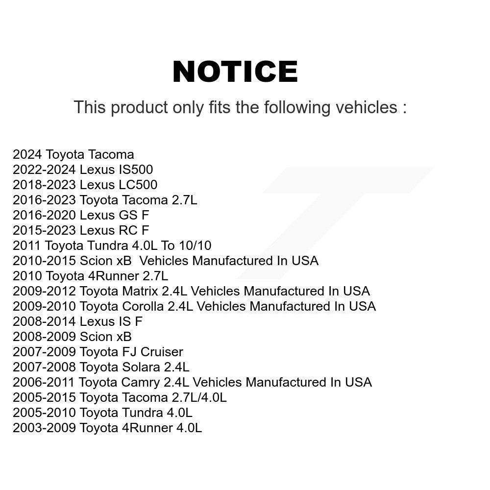 Mpulse Ignition Coil Pair For Toyota Tacoma Camry Tundra Corolla 4Runner Scion F