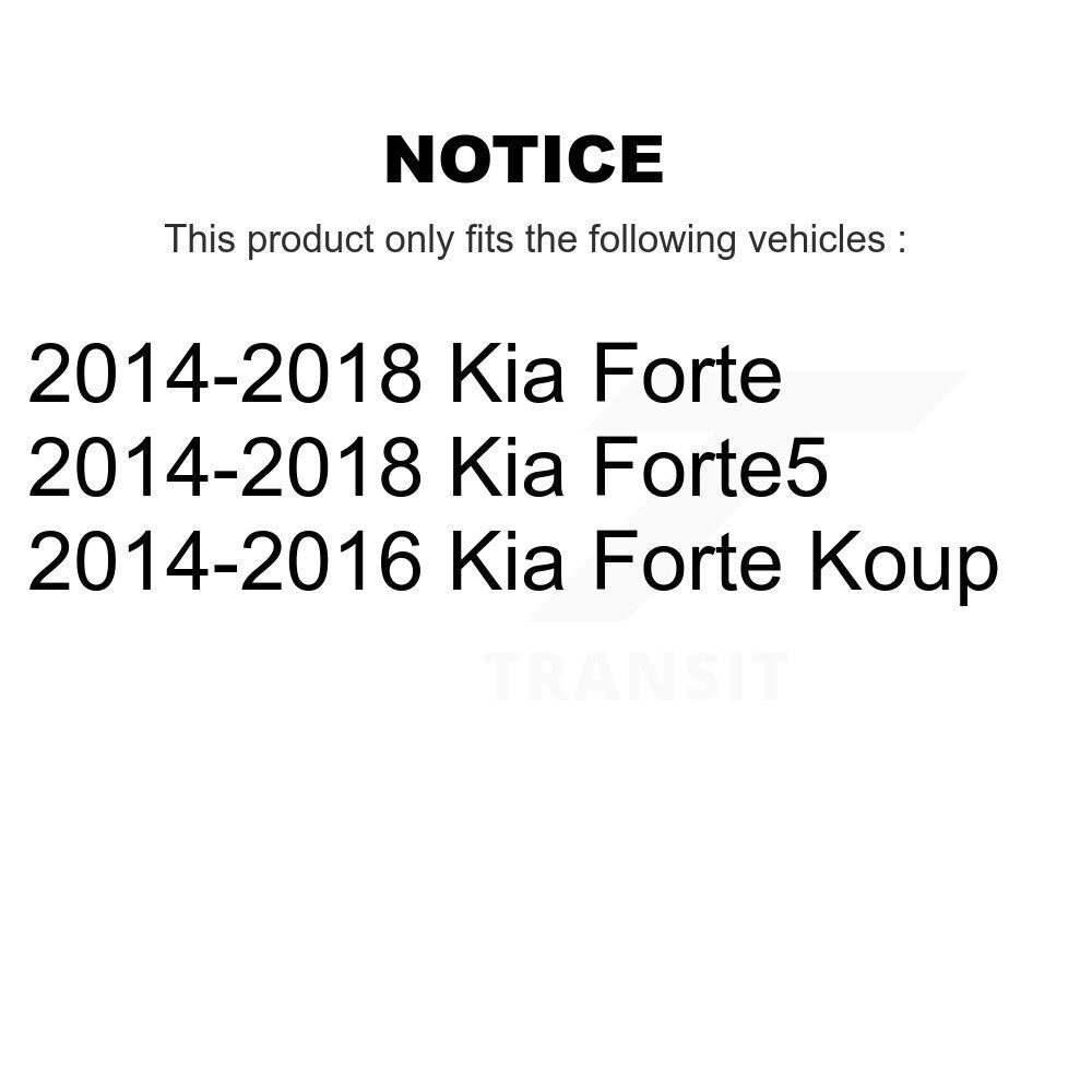 2014-2018 Kia Forte  , 2014-2016 Kia Forte Koup  , 2014-2018 Kia Forte5  Front Left Suspension Strut Coil Spring Assembly Kit