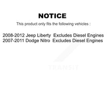 Charger l&#39;image dans la galerie, 2008-2012 Jeep Liberty  , 2007-2011 Dodge Nitro  Front Left Suspension Strut Coil Spring Assembly Kit