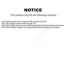 Charger l&#39;image dans la galerie, 2001-2007 Chrysler Town &amp; Country  , 2001-2003 Chrysler Voyager  , 2001-2007 Dodge Caravan  , 2001-2007 Dodge Grand Caravan  Front Left Suspension Strut Coil Spring Assembly Kit