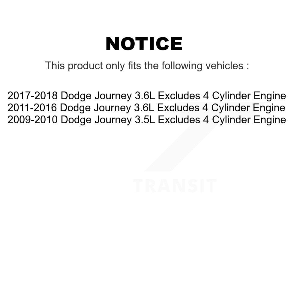 2017-2019 Dodge Journey  , 2011-2016 Dodge Journey  , 2009-2010 Dodge Journey  Front Left Suspension Strut Coil Spring Assembly Kit