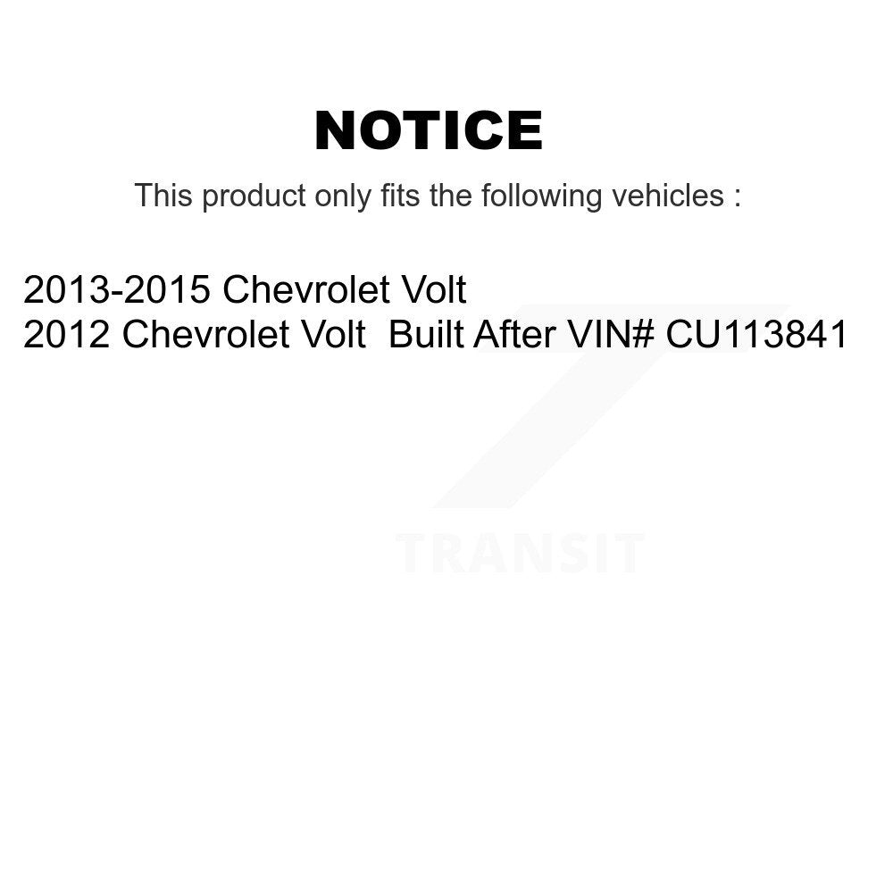 2013-2015 Chevrolet Volt  , 2012 Chevrolet Volt Front Left Suspension Strut Coil Spring Assembly Kit