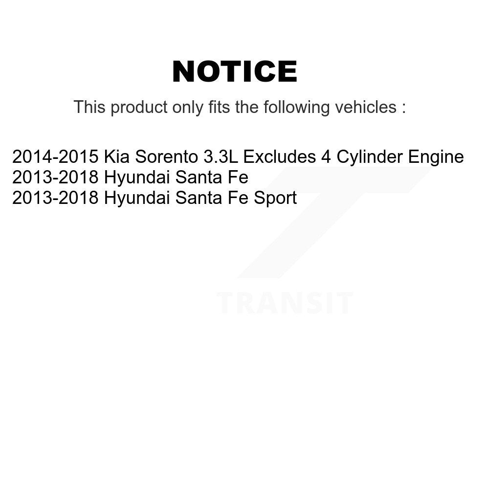 Front Right Shock Assembly & TOR Link Kit For Hyundai Santa Fe Sport Kia Sorento