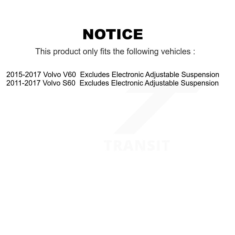 2015-2018 Volvo V60  , 2011-2018 Volvo S60  Front Right Suspension Strut Coil Spring Assembly Kit