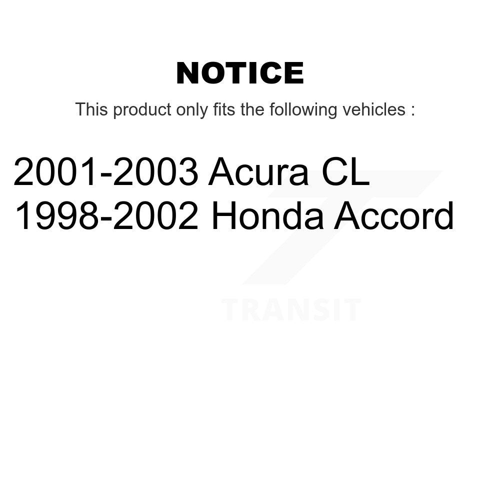 2001-2003 Acura CL  , 1998-2002 Honda Accord  Rear Right Suspension Strut Coil Spring Assembly Kit