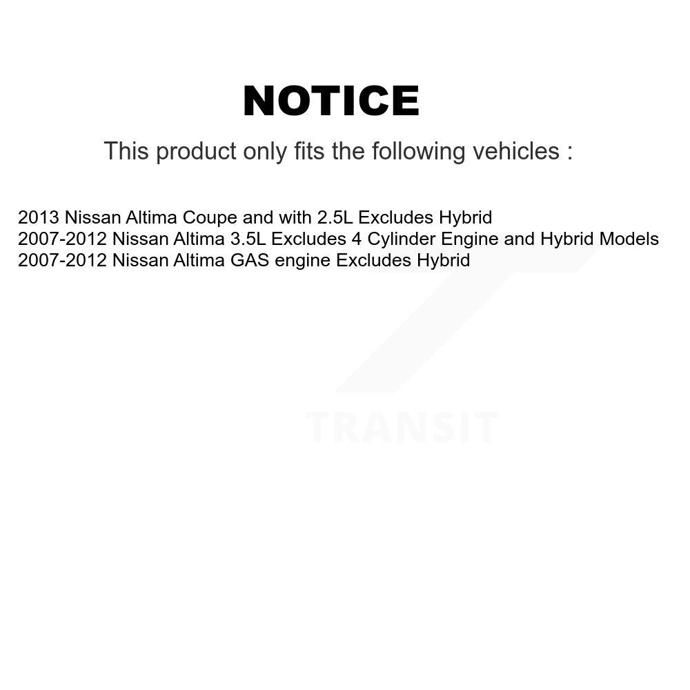 Front Left Complete Shock Assembly And TOR Link Kit For Nissan Altima KSS-105378