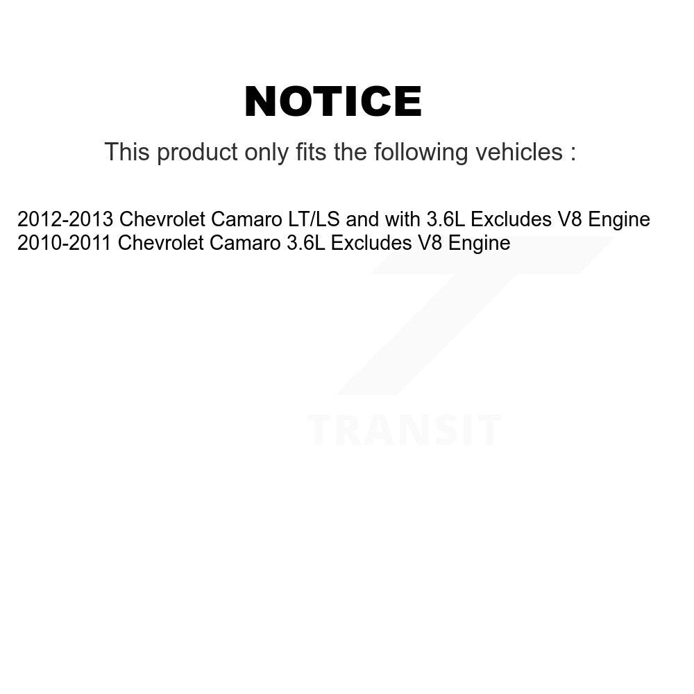 2010-2015 Chevrolet Camaro  Rear Left Suspension Strut Coil Spring Assembly Kit