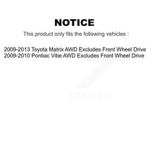 Charger l&#39;image dans la galerie, 2009-2010 Pontiac Vibe  , 2009-2013 Toyota Matrix  Rear Left Suspension Strut Coil Spring Assembly Kit