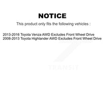 Charger l&#39;image dans la galerie, 2013-2016 Toyota Venza  , 2008-2013 Toyota Highlander  Rear Left Suspension Strut Coil Spring Assembly Kit