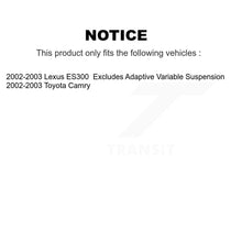 Charger l&#39;image dans la galerie, 2002-2003 Lexus ES300  , 2002-2003 Toyota Camry  Rear Left Suspension Strut Coil Spring Assembly Kit