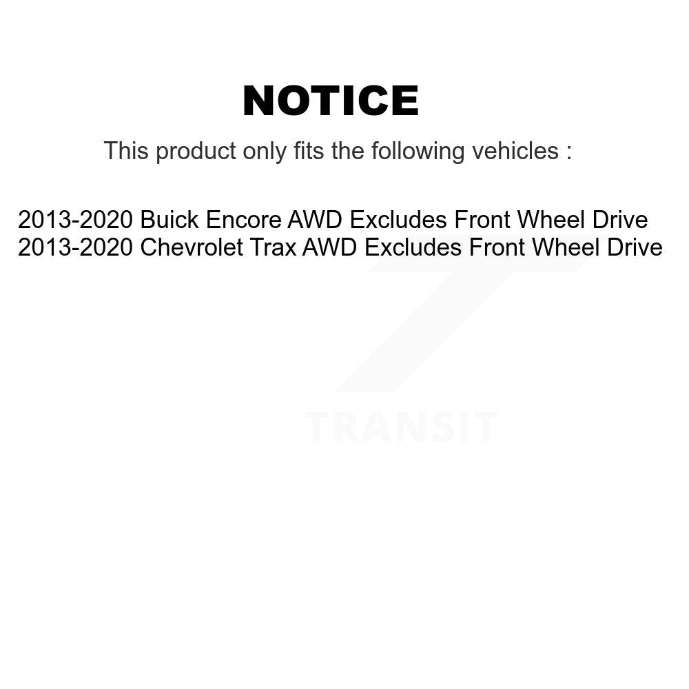 2013-2022 Buick Encore  , 2013-2022 Chevrolet Trax  Front Right Suspension Strut Coil Spring Assembly Kit