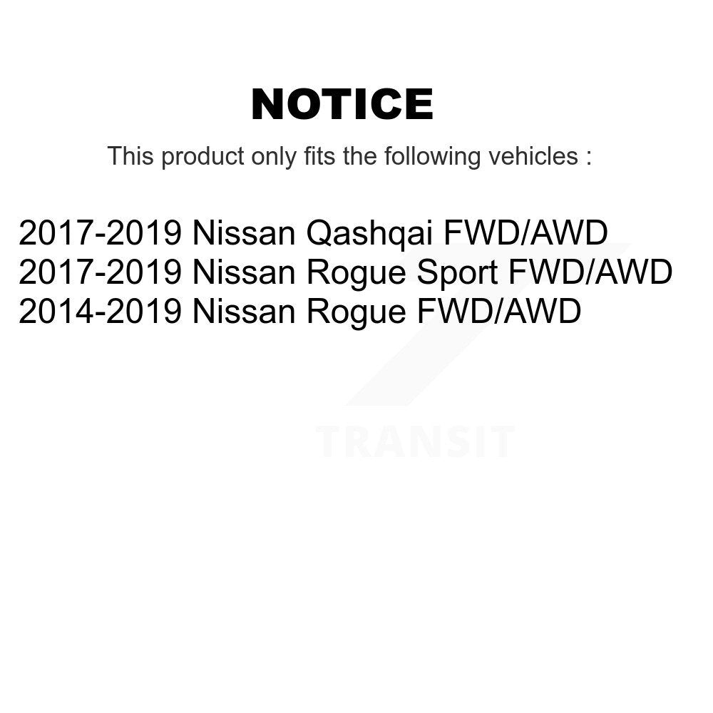 2017-2021 Nissan Qashqai  , 2017-2021 Nissan Rogue Sport  , 2014-2020 Nissan Rogue  Front Right Suspension Strut Coil Spring Assembly Kit