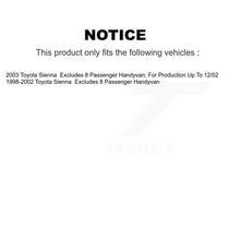 Charger l&#39;image dans la galerie, 2003 Toyota Sienna , 1998-2002 Toyota Sienna  Front Right Suspension Strut Coil Spring Assembly Kit