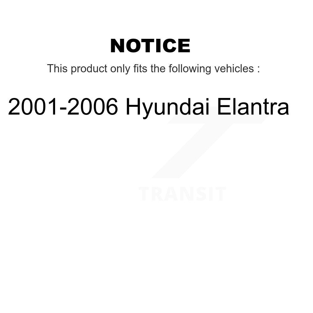 2001-2006 Hyundai Elantra  , 2000 Hyundai Elantra Rear Right Suspension Strut Coil Spring Assembly Kit