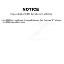 Charger l&#39;image dans la galerie, 2000-2003 Chevrolet Impala  , 1998-2002 Oldsmobile Intrigue  Front and Rear Suspension Strut Coil Spring Assembly Kit