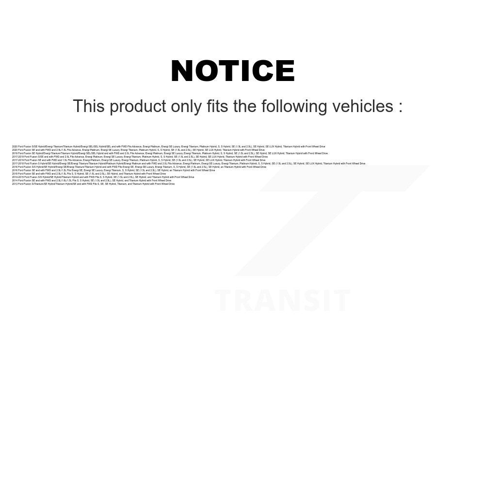 Front Rear Complete Strut Shock & TOR sway Bar Link Kit For Ford Fusion